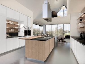 מטבח עץ צילום בחלל מואר