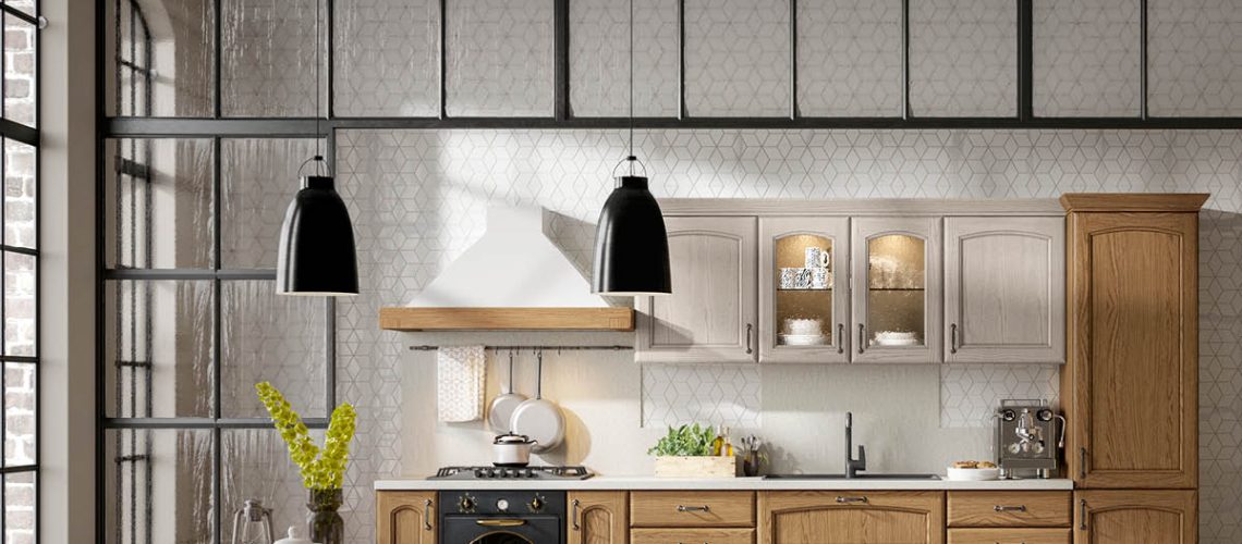 מטבח בשילוב עץ