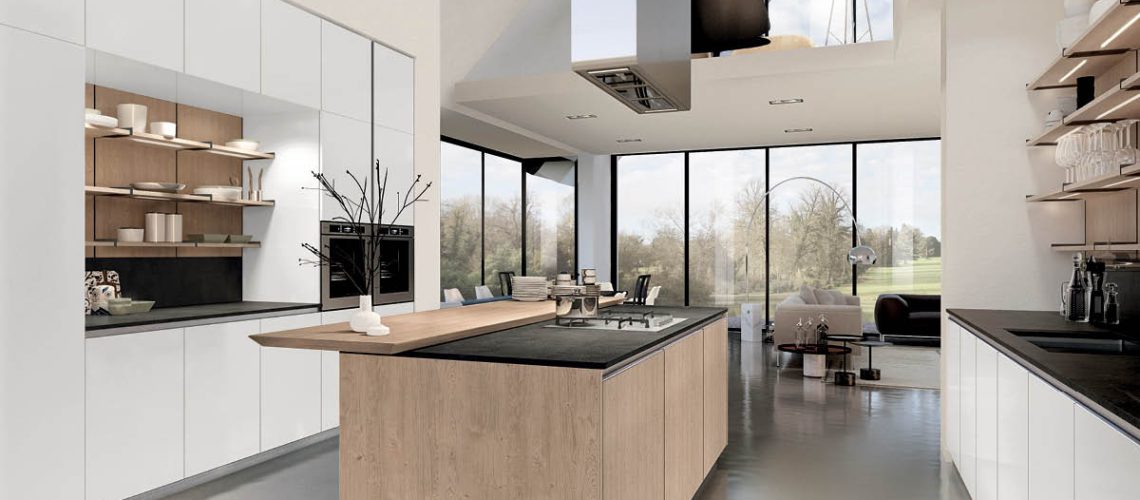 מטבח עץ צילום בחלל מואר